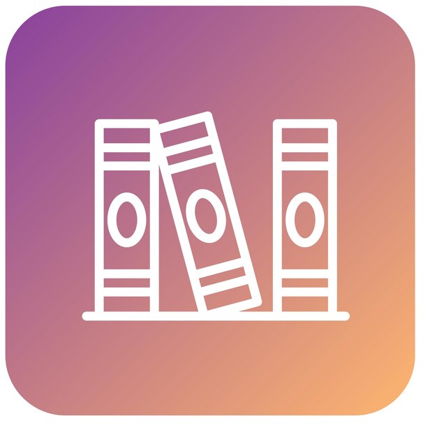 Estilo del icono de los encuadernadores de diseño vectorial
