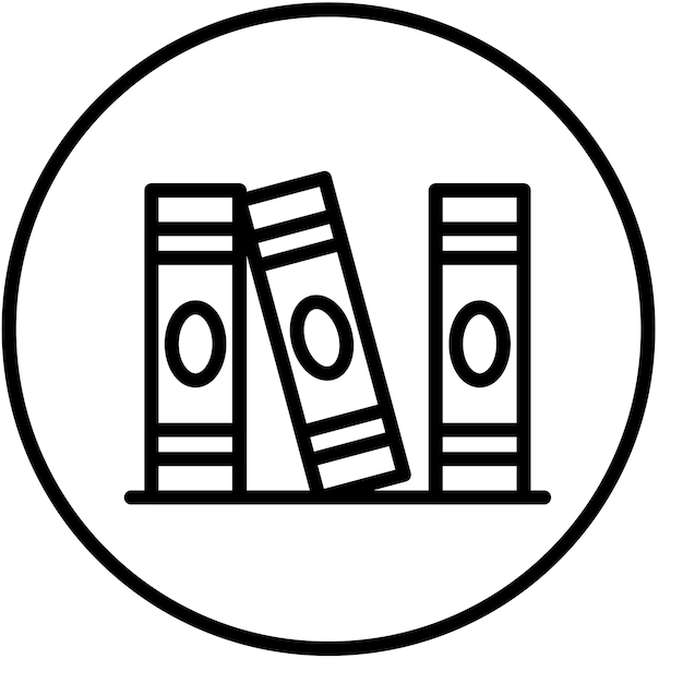 Estilo del icono de los encuadernadores de diseño vectorial