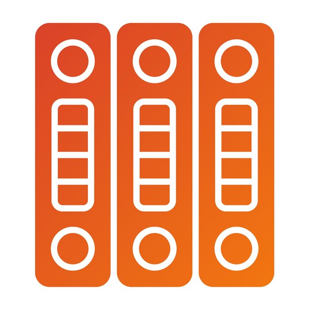 Estilo del icono de los encuadernadores de diseño vectorial