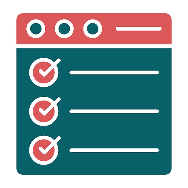 Estilo del icono de la encuesta de diseño vectorial