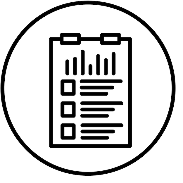 Estilo del icono de la encuesta de diseño vectorial