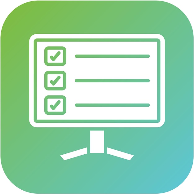 Estilo del icono de la encuesta de diseño vectorial