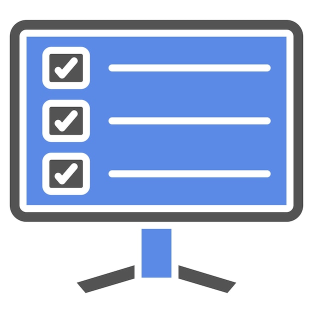 Estilo del icono de la encuesta de diseño vectorial