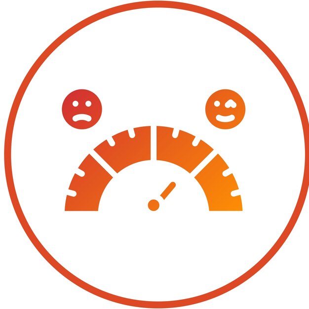 Estilo del icono de la encuesta de satisfacción de diseño vectorial
