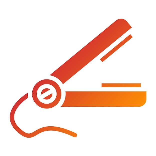 Estilo del icono del enderezador de diseño vectorial