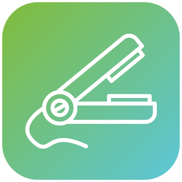 Estilo del icono del enderezador de diseño vectorial