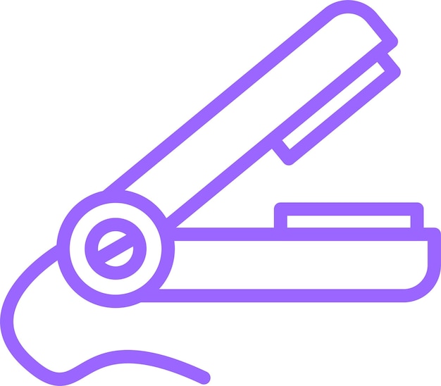 Estilo del icono del enderezador de diseño vectorial