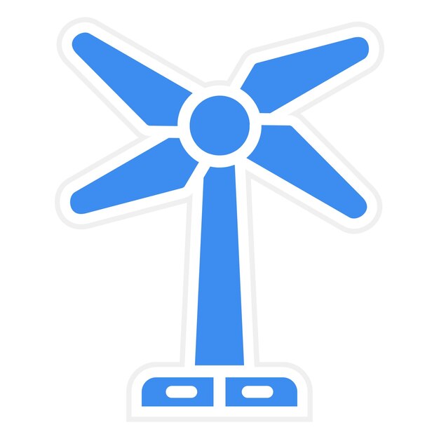 Estilo del icono de energía eólica