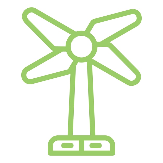 Estilo del icono de energía eólica