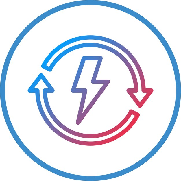 Estilo de icono de energía renovable de diseño vectorial