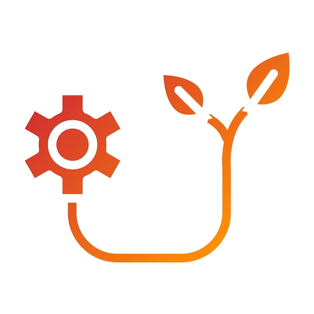 Estilo de icono de energía renovable de diseño vectorial