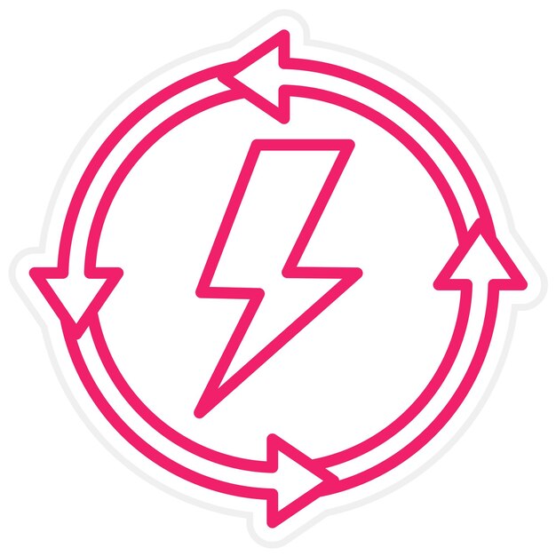 Estilo de icono de energía renovable de diseño vectorial