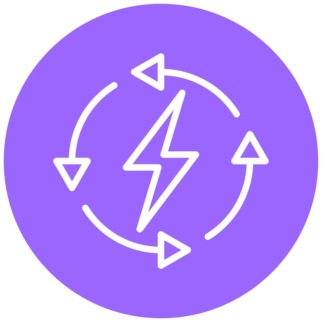 Estilo de icono de energía renovable de diseño vectorial