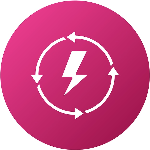 Estilo de icono de energía renovable de diseño vectorial