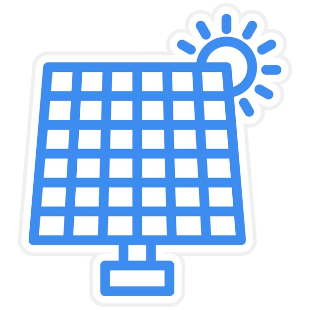 Estilo del icono de la energía solar