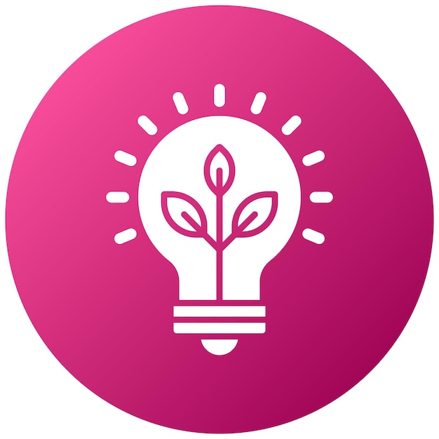Estilo del icono de energía verde