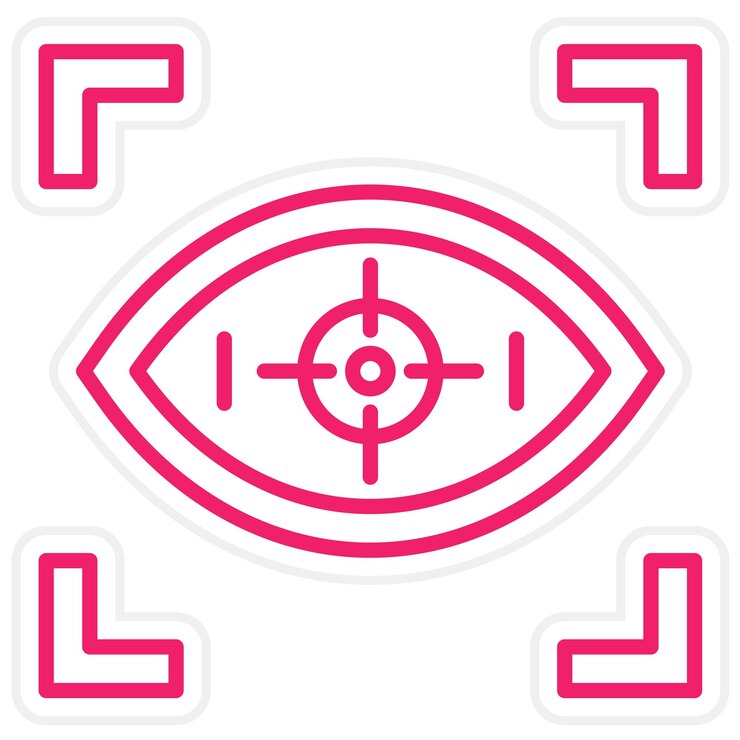 Vector estilo de icono de enfoque de diseño vectorial