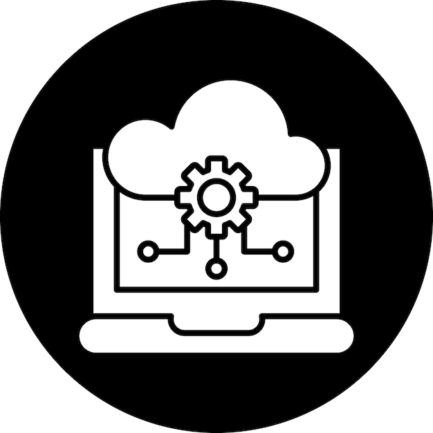 Estilo del icono de enraizamiento de diseño vectorial
