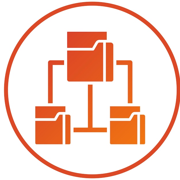 Estilo del icono de enraizamiento de diseño vectorial
