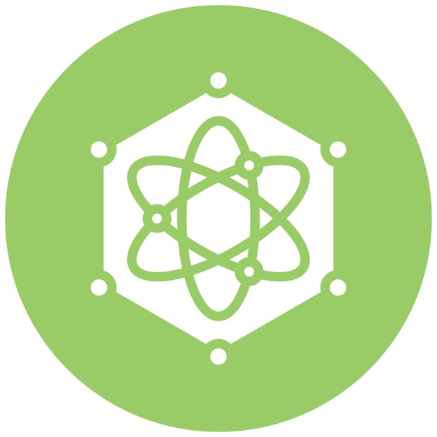 Estilo del icono de enredamiento cuántico de diseño vectorial
