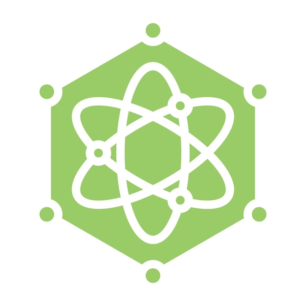 Estilo del icono de enredamiento cuántico de diseño vectorial