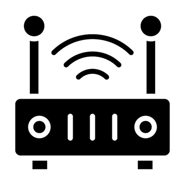 Estilo del icono del enrutador Wi-Fi