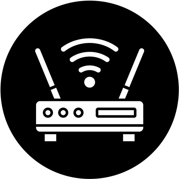 Estilo del icono del enrutador Wi-Fi