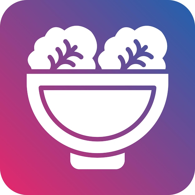 Estilo del icono de la ensalada
