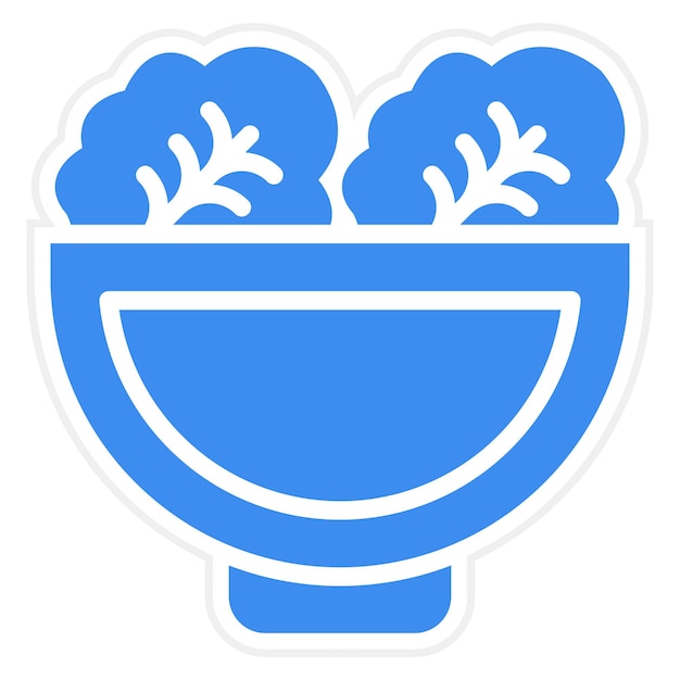 Estilo del icono de la ensalada