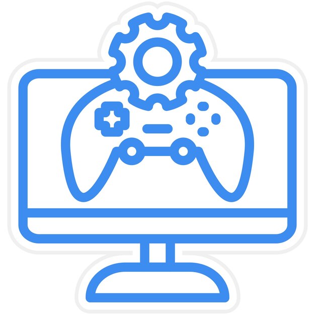 Estilo del icono del entorno de desarrollo de diseño vectorial