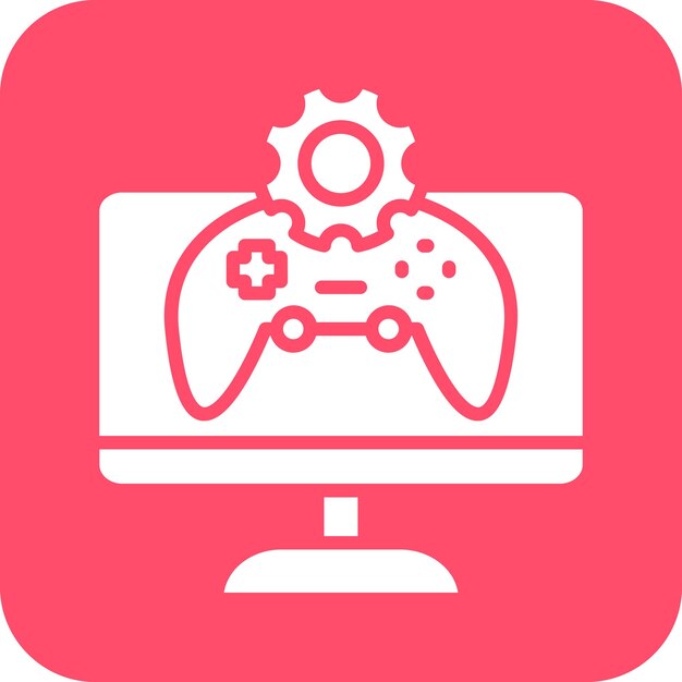 Estilo del icono del entorno de desarrollo de diseño vectorial
