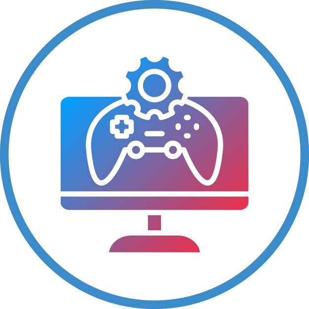 Estilo del icono del entorno de desarrollo de diseño vectorial
