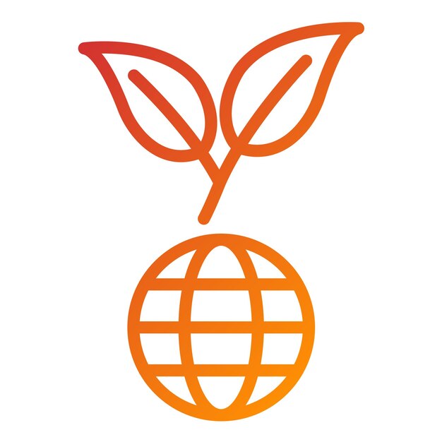 Estilo del icono del entorno simulado de diseño vectorial
