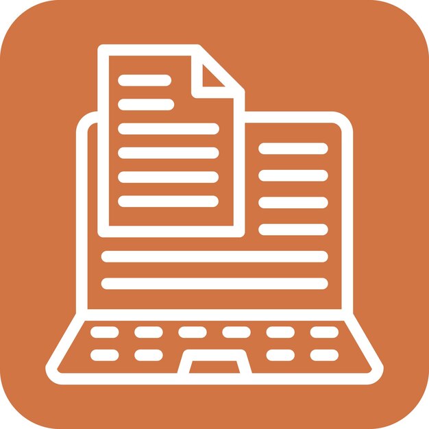 Estilo del icono de entrada de datos de diseño vectorial