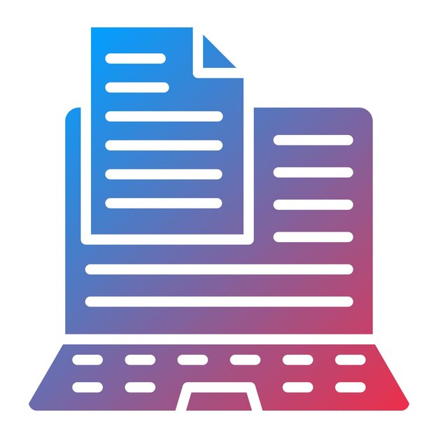 Estilo del icono de entrada de datos de diseño vectorial