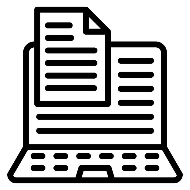 Estilo del icono de entrada de datos de diseño vectorial