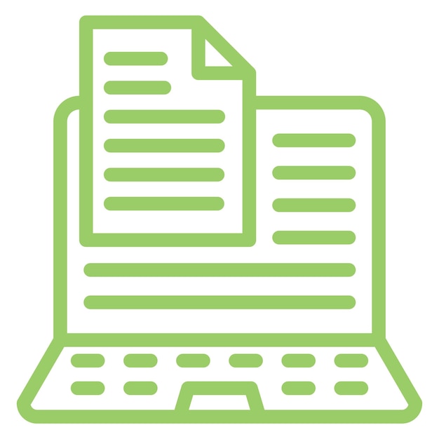 Estilo del icono de entrada de datos de diseño vectorial