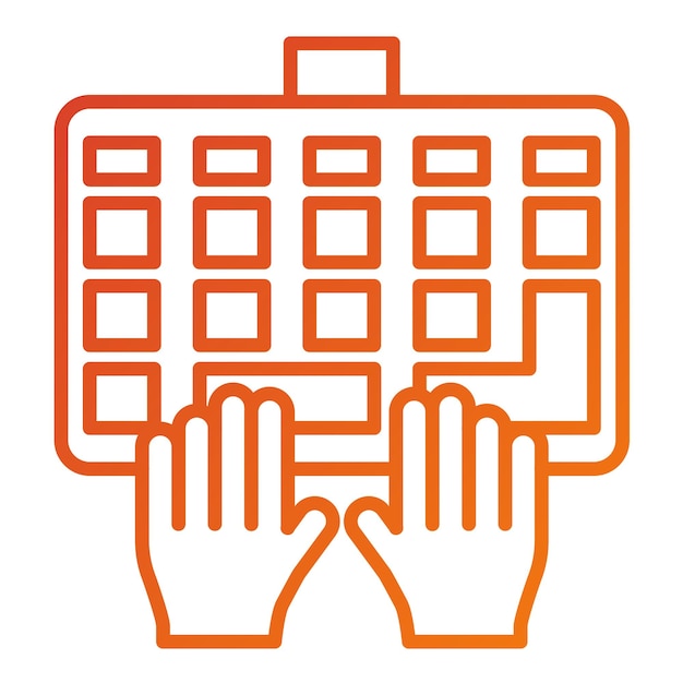 Estilo del icono de entrada de datos de diseño vectorial