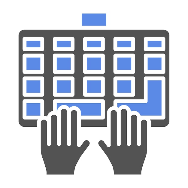 Estilo del icono de entrada de datos de diseño vectorial