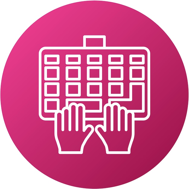 Estilo del icono de entrada de datos de diseño vectorial