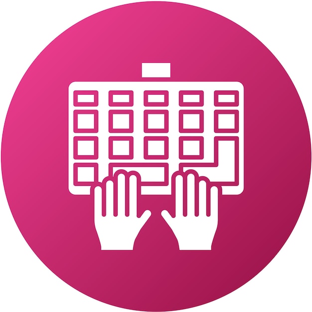 Estilo del icono de entrada de datos de diseño vectorial