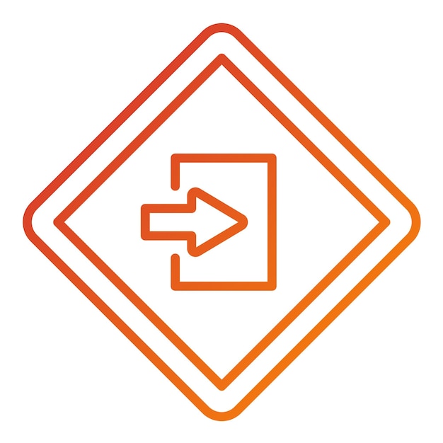 Estilo del icono de entrada del diseño vectorial