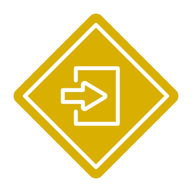 Estilo del icono de entrada del diseño vectorial