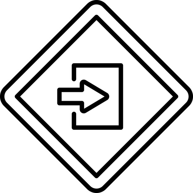 Estilo del icono de entrada del diseño vectorial