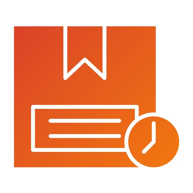 Estilo del icono de entrega del diseño vectorial