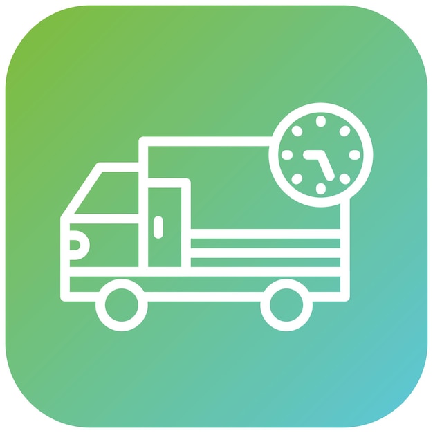 Estilo del icono de entrega del diseño vectorial