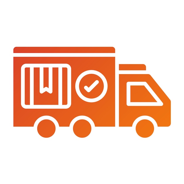 Estilo del icono de entrega del diseño vectorial