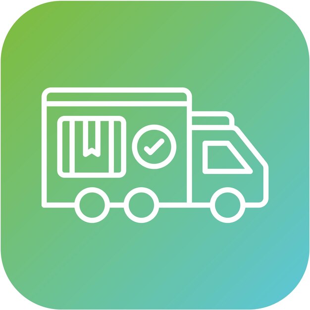Estilo del icono de entrega del diseño vectorial
