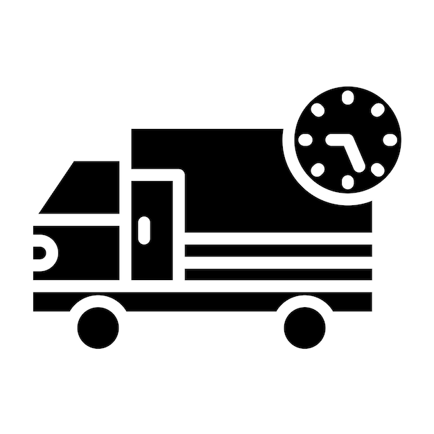 Estilo del icono de entrega del diseño vectorial