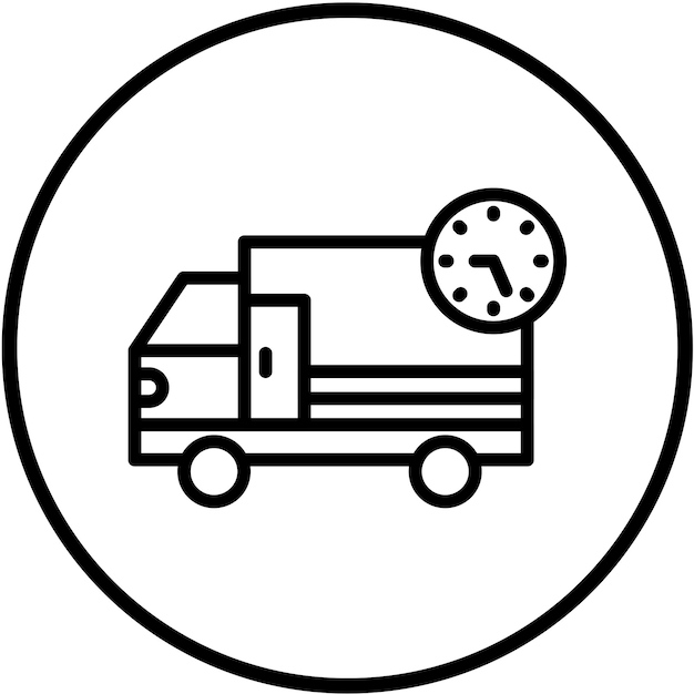 Estilo del icono de entrega del diseño vectorial